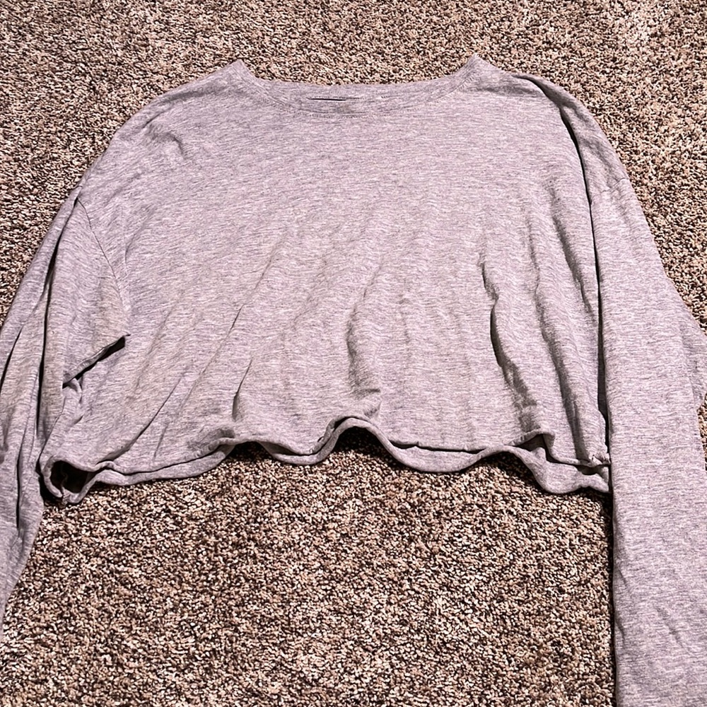 H&M long sleeve tee shirt crop top